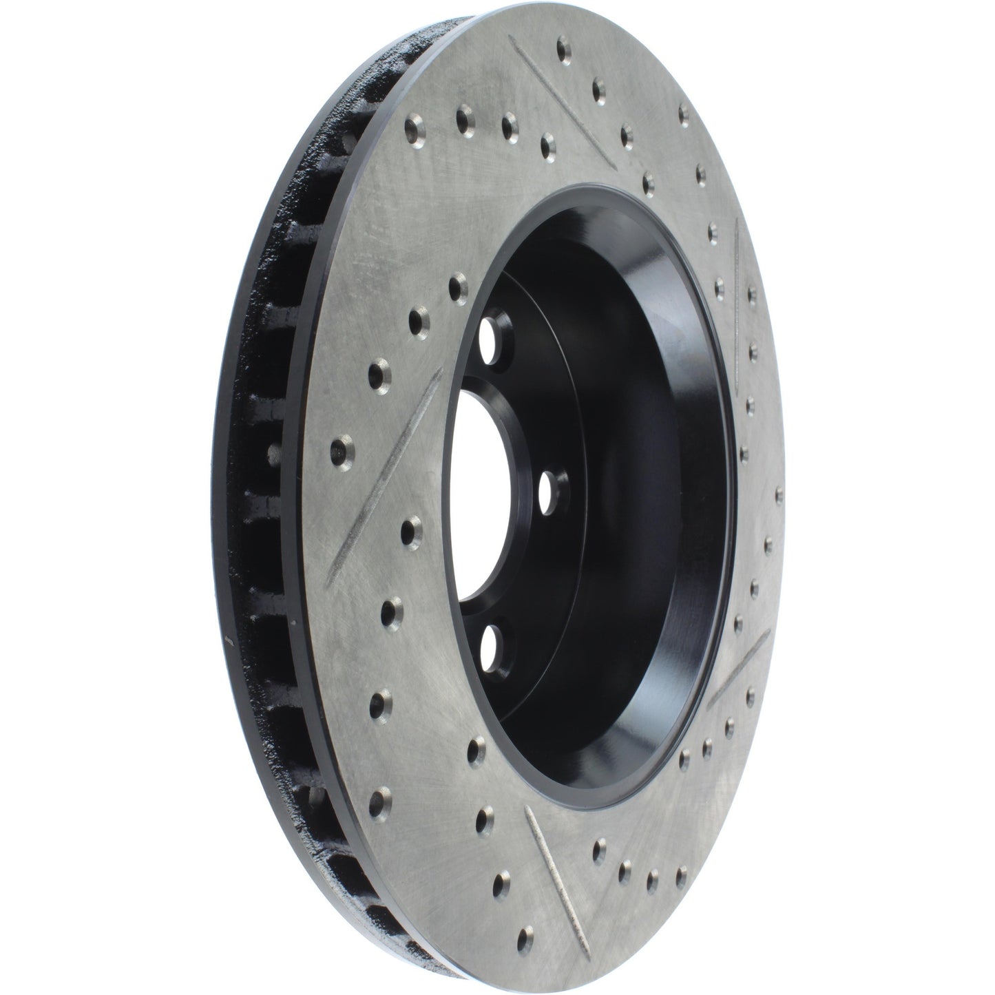 StopTech Sport Drilled/Slotted Brake Rotor; Front Right