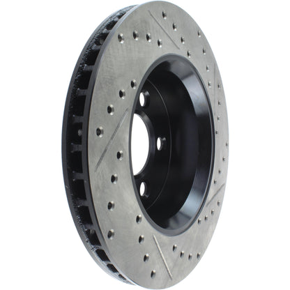 StopTech Sport Drilled/Slotted Brake Rotor; Front Right