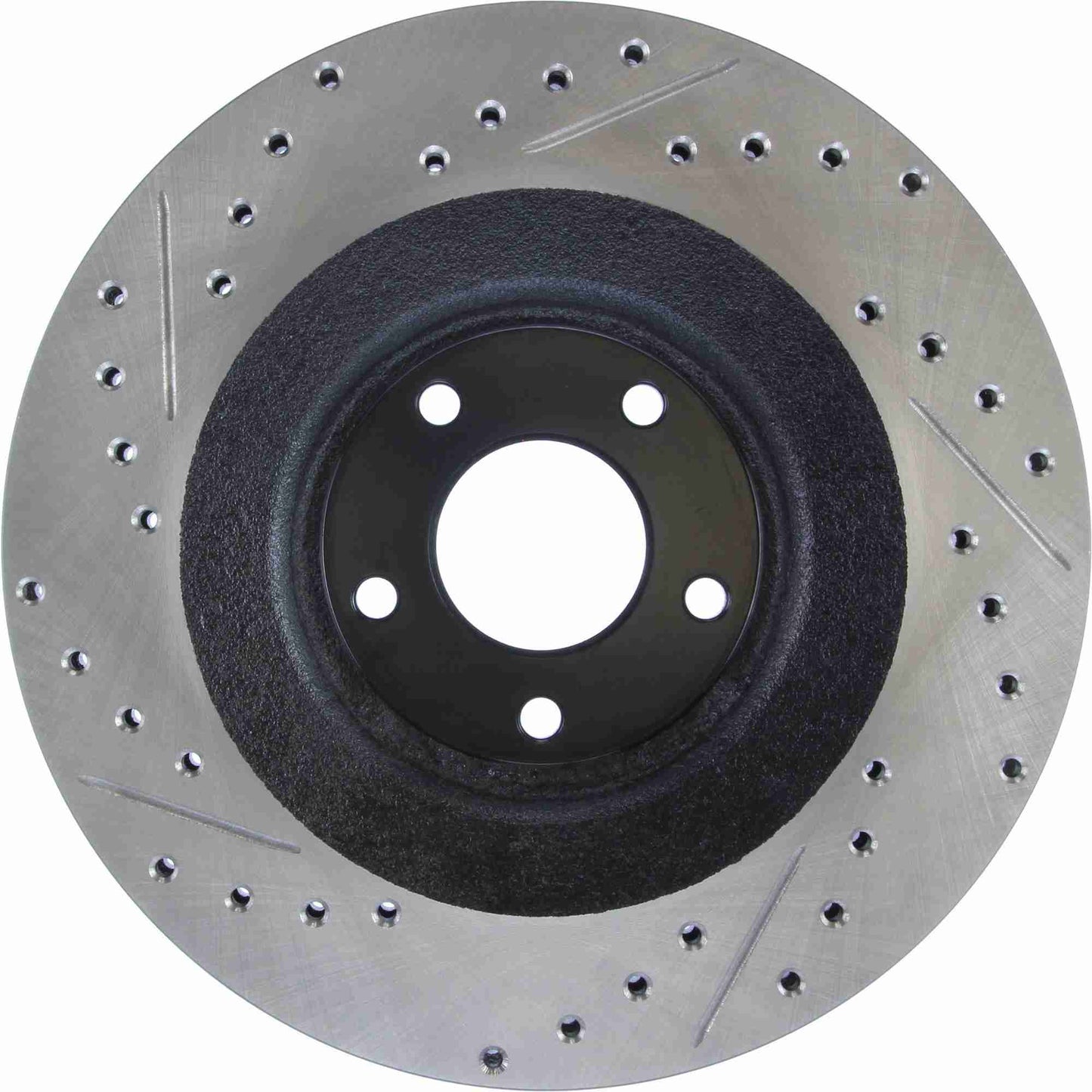StopTech Sport Drilled/Slotted Brake Rotor; Front Left