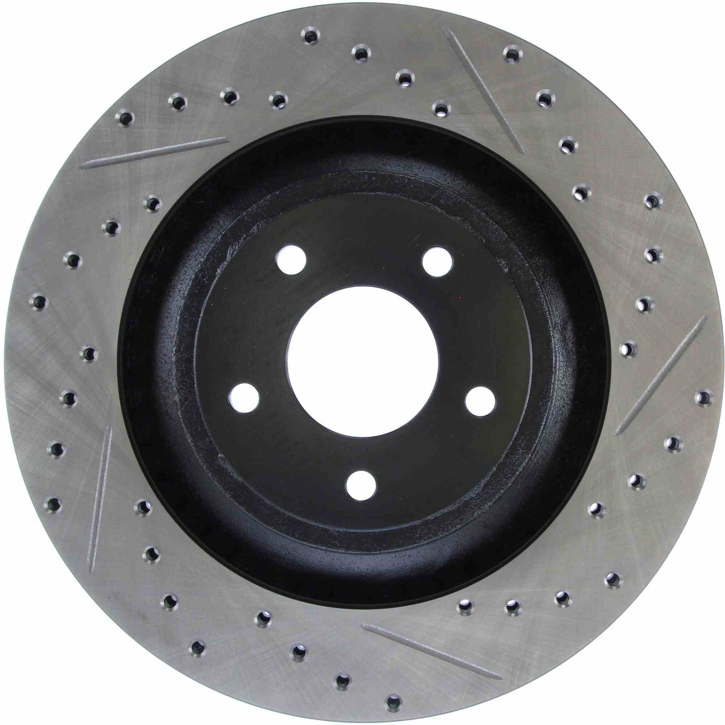 StopTech Sport Drilled/Slotted Brake Rotor; Front Left