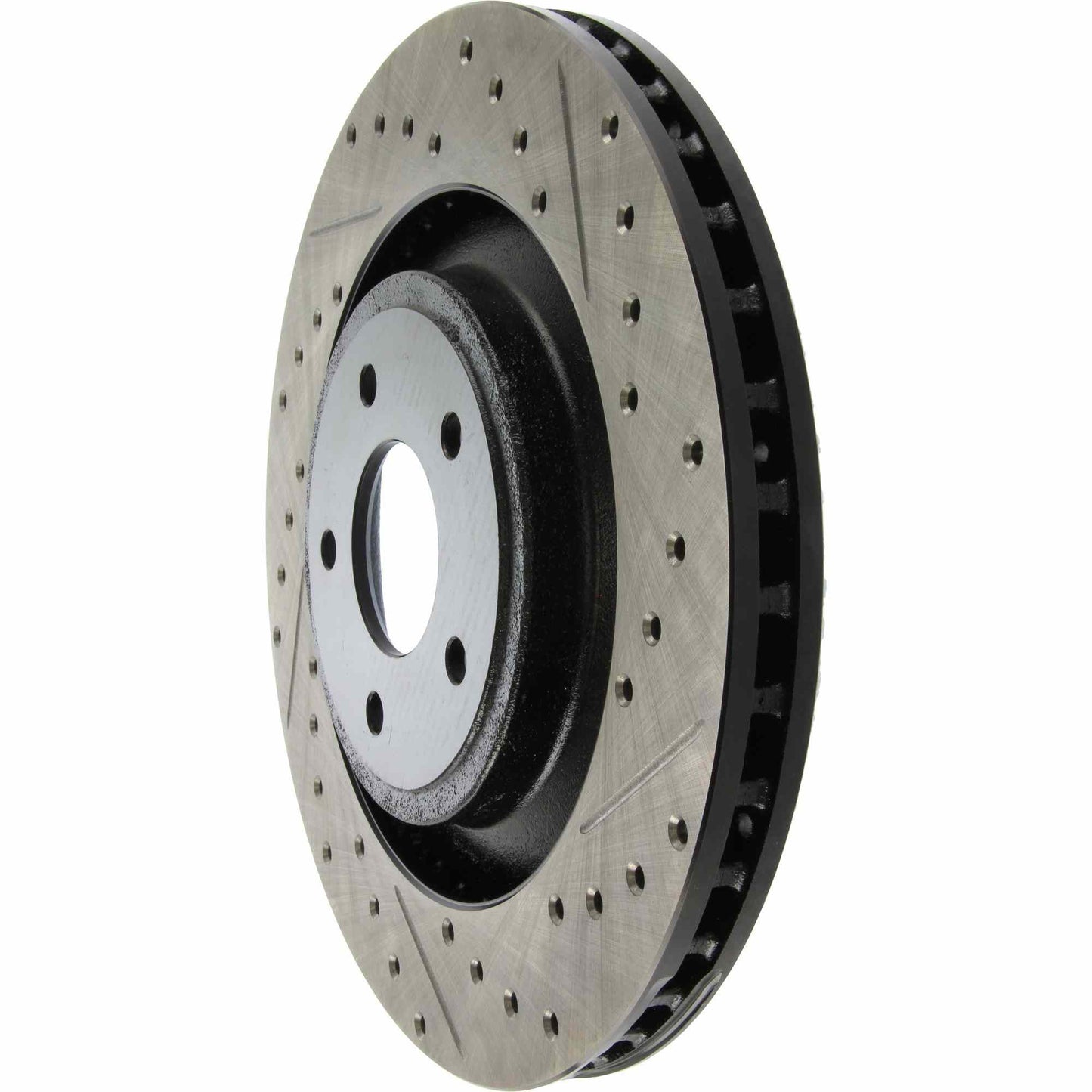 StopTech Sport Drilled/Slotted Brake Rotor; Front Left