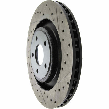 StopTech Sport Drilled/Slotted Brake Rotor; Front Left