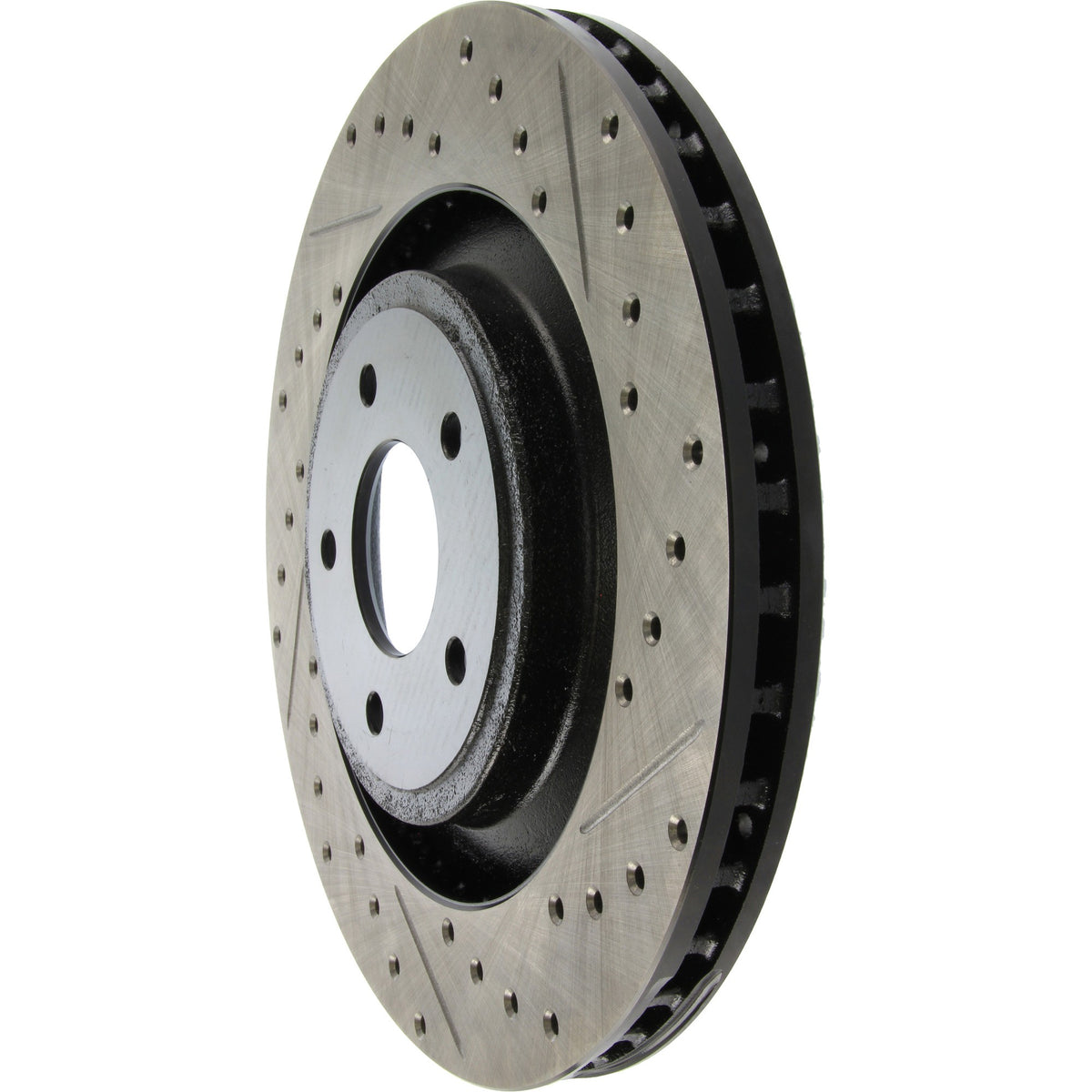 StopTech Sport Drilled/Slotted Brake Rotor; Front Left