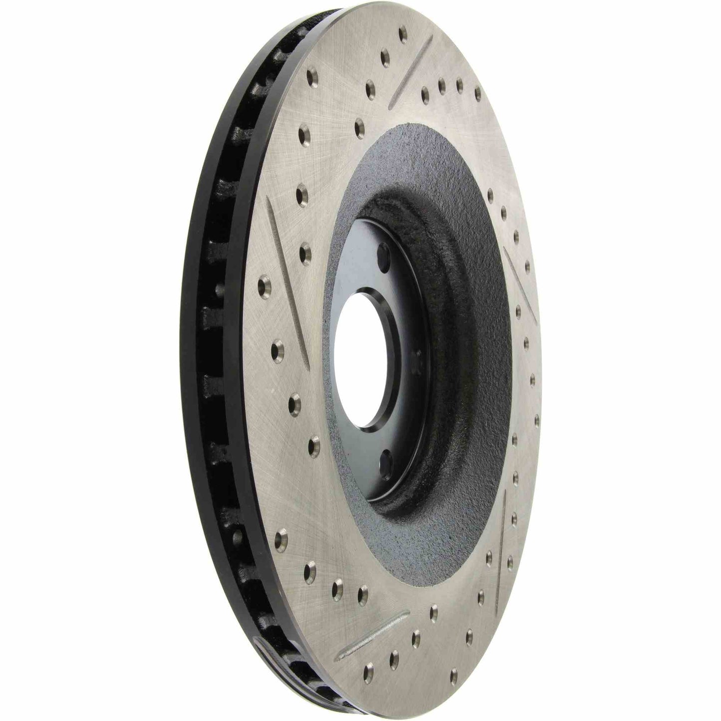 StopTech Sport Drilled/Slotted Brake Rotor; Front Left