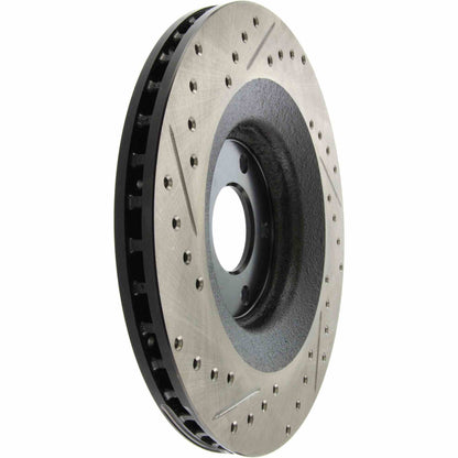StopTech Sport Drilled/Slotted Brake Rotor; Front Left