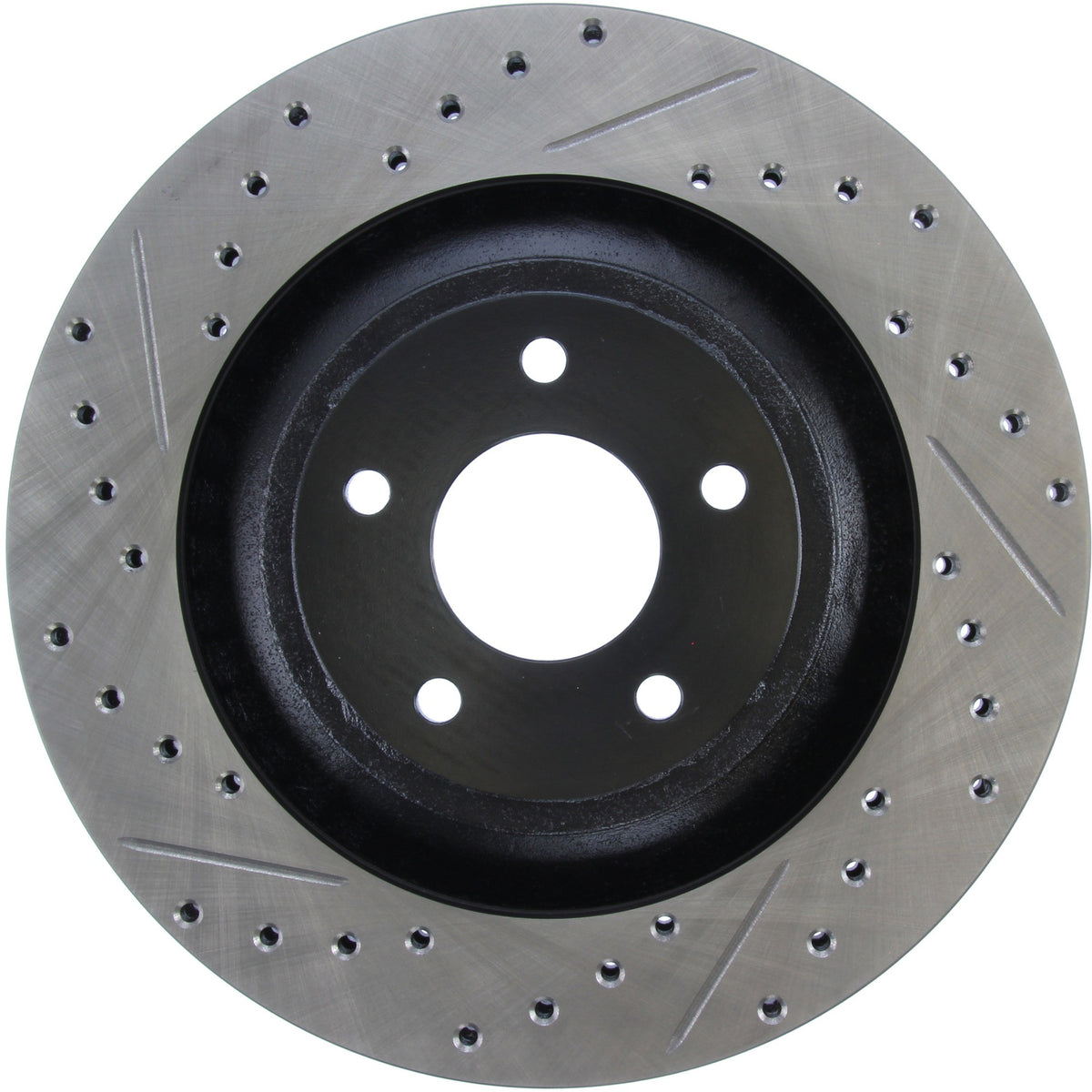 StopTech Sport Drilled/Slotted Brake Rotor; Front Right