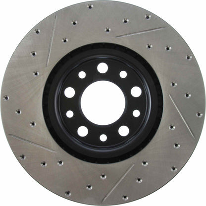 StopTech 13+ Dodge Dart Performance Slotted & Drilled Front Left Rotor 127.63080L