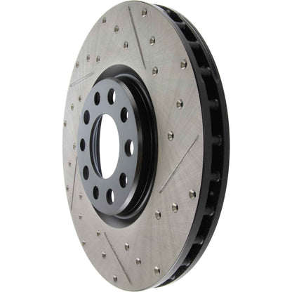 StopTech 13+ Dodge Dart Performance Slotted & Drilled Front Left Rotor 127.63080L