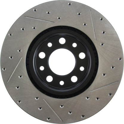 StopTech 13+ Dodge Dart Performance Slotted & Drilled Front Right Rotor 127.63080R