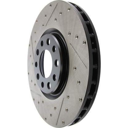 StopTech 13+ Dodge Dart Performance Slotted & Drilled Front Right Rotor 127.63080R