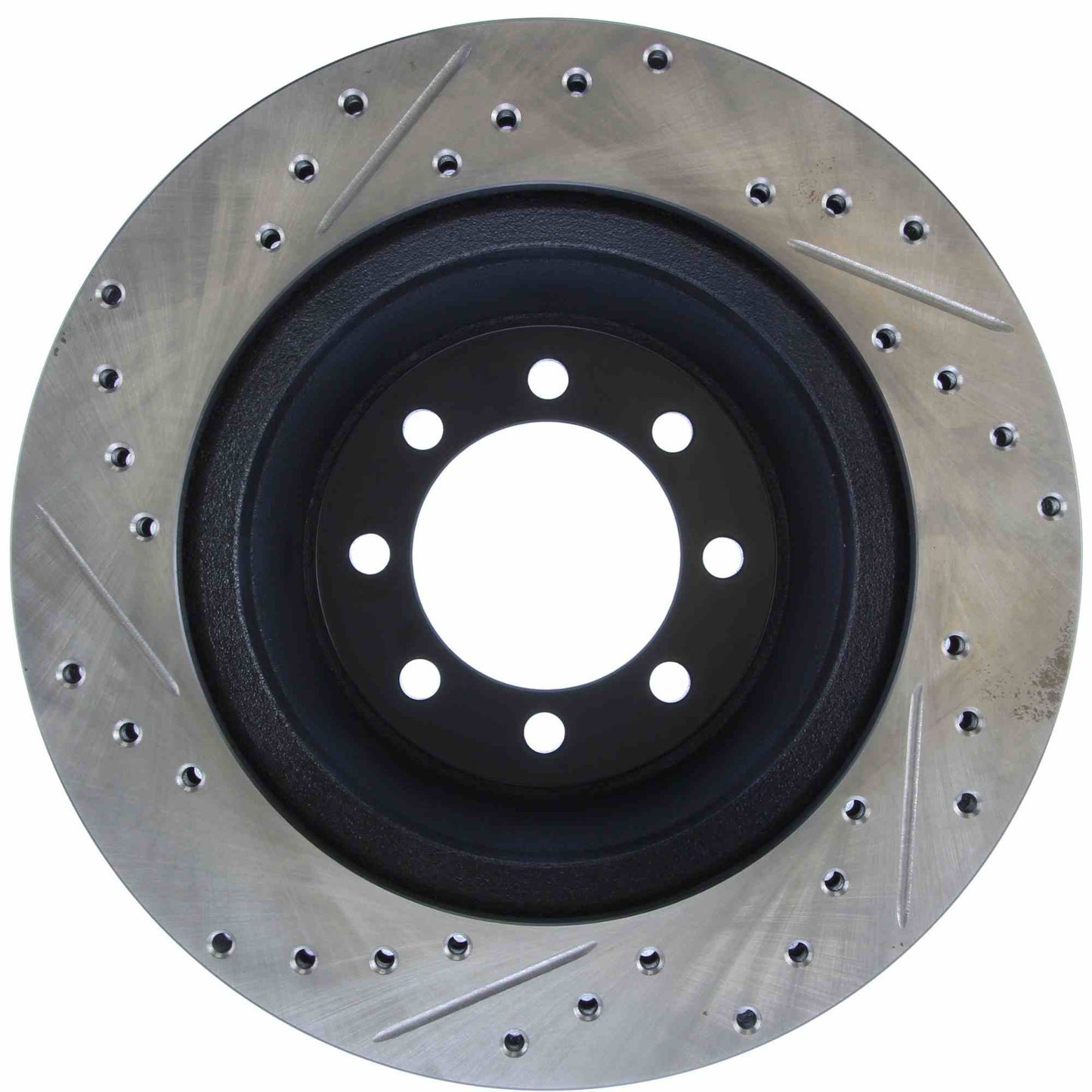StopTech Sport Drilled/Slotted Brake Rotor; Front Left