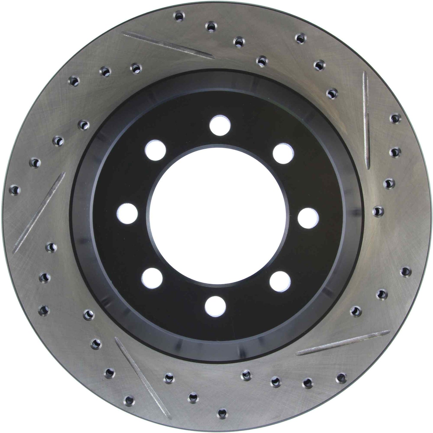 StopTech Sport Drilled/Slotted Brake Rotor; Front Left