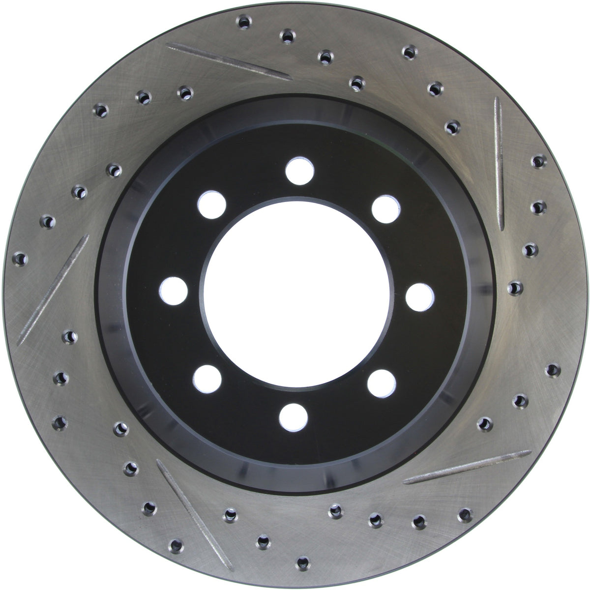 StopTech Sport Drilled/Slotted Brake Rotor; Front Left