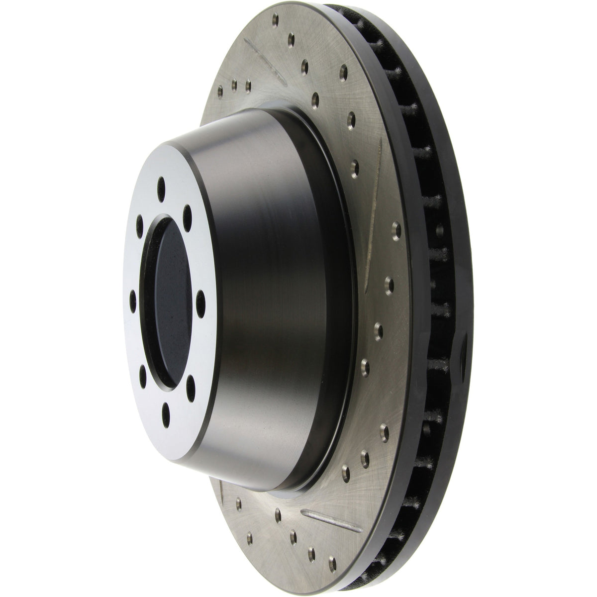 StopTech Sport Drilled/Slotted Brake Rotor; Front Left