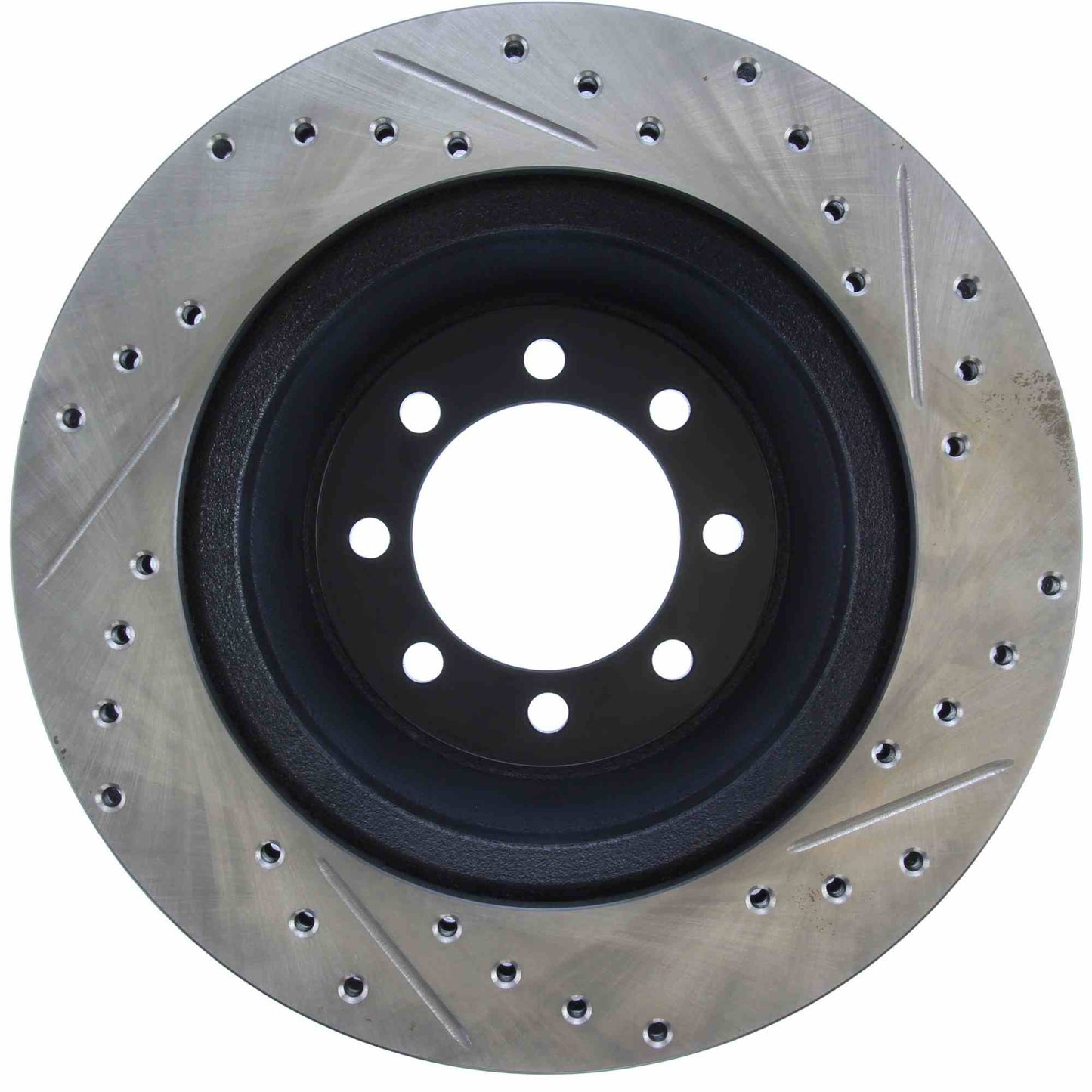 StopTech Sport Drilled/Slotted Brake Rotor; Front Right