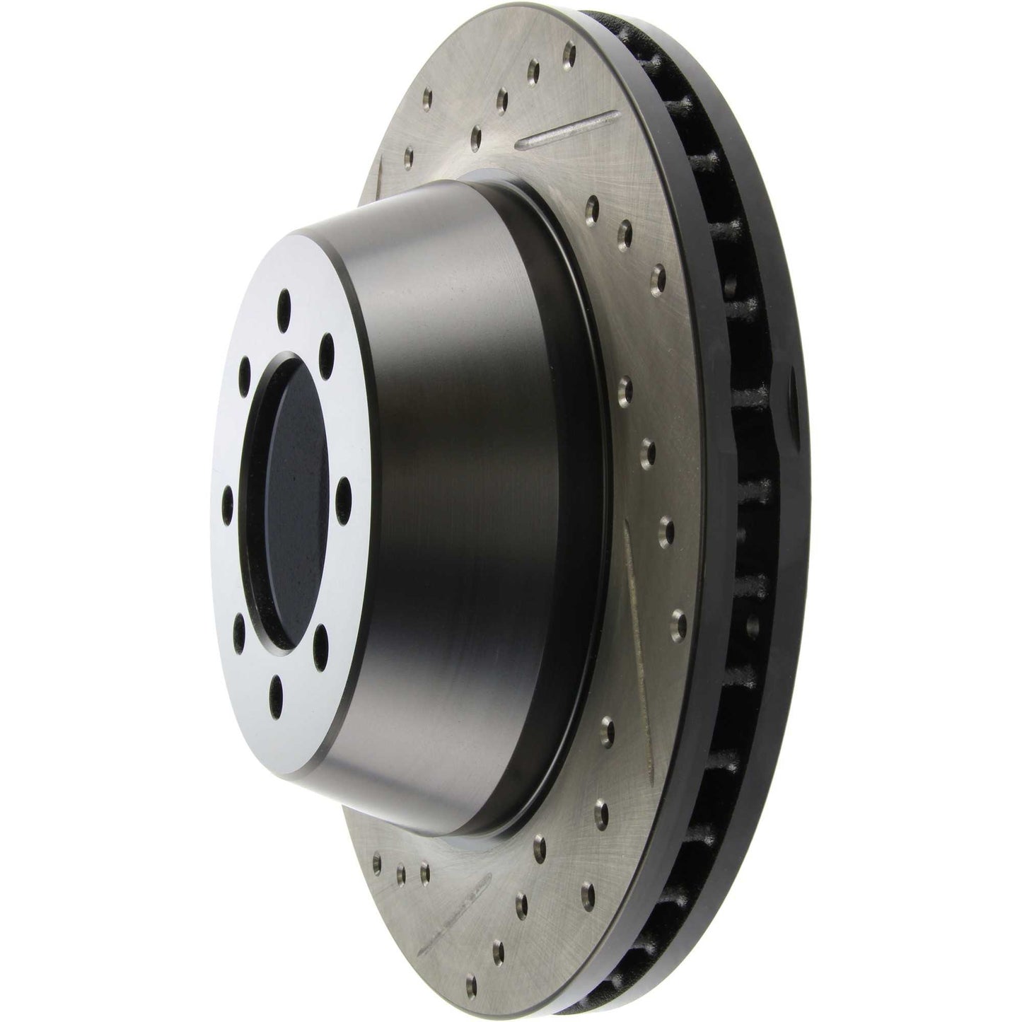 StopTech Sport Drilled/Slotted Brake Rotor; Front Right