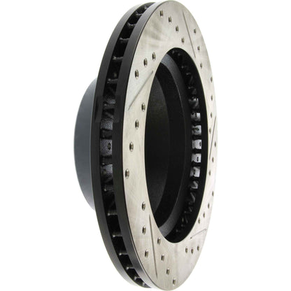 StopTech Sport Drilled/Slotted Brake Rotor; Front Right