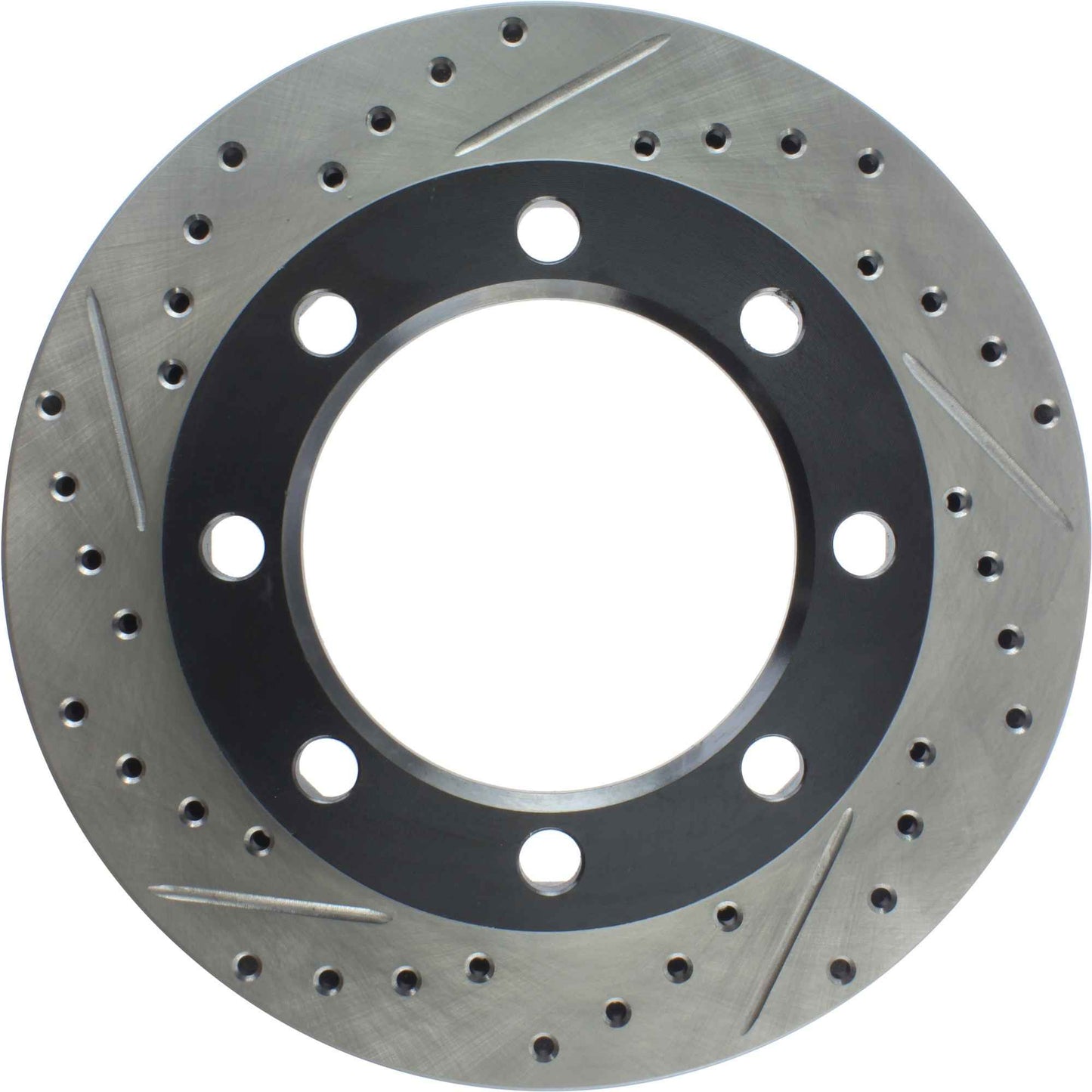 StopTech Sport Drilled/Slotted Brake Rotor; Front Right