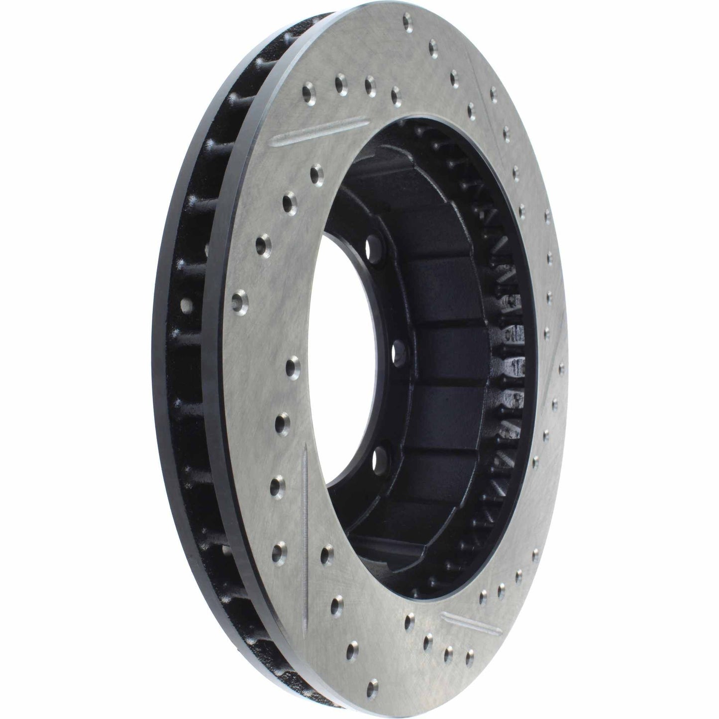 StopTech Sport Drilled/Slotted Brake Rotor; Front Right