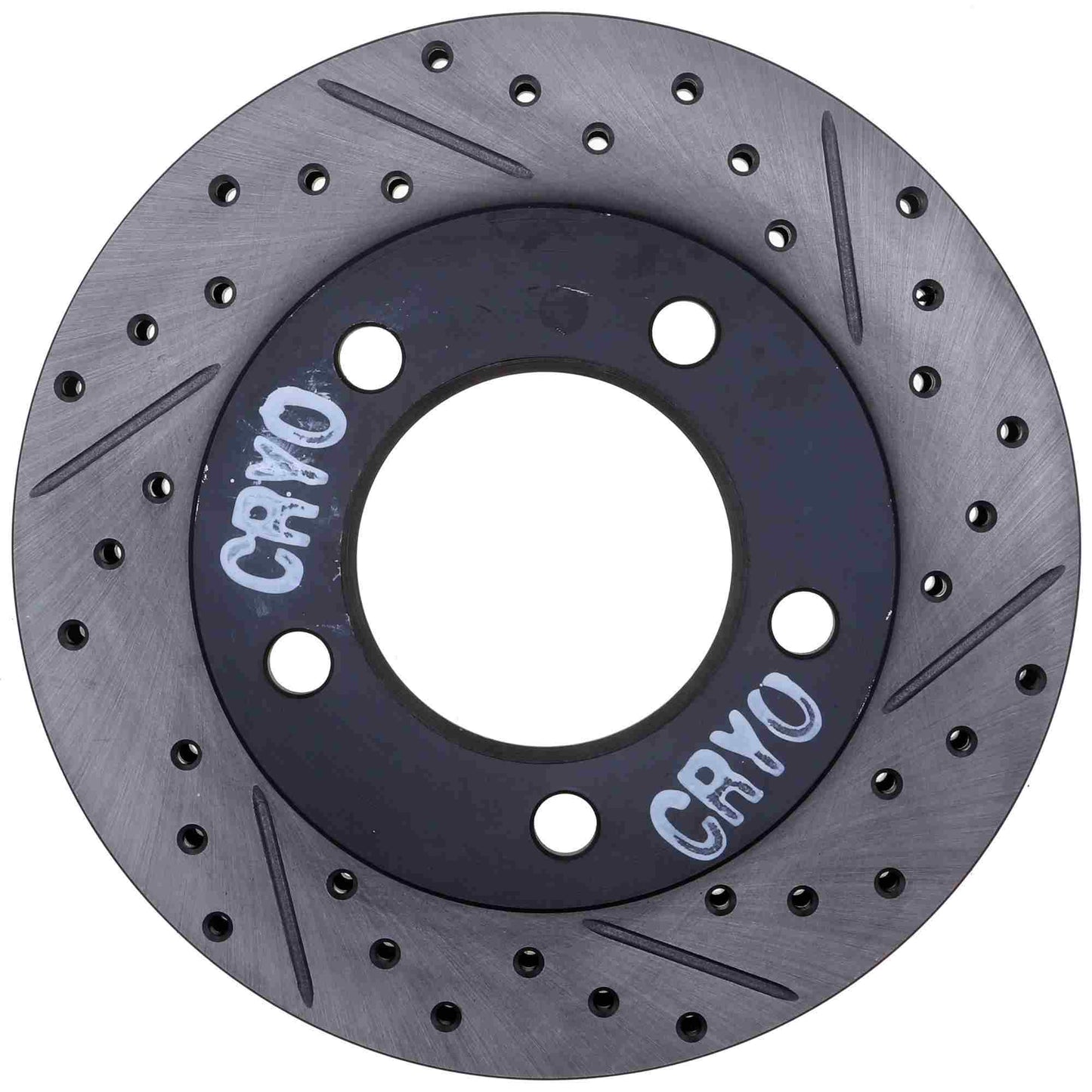StopTech 76-93 Ford Bronco / F-150 SportStop Cryo Slotted & Drilled Front Left Rotor 127.65013CL