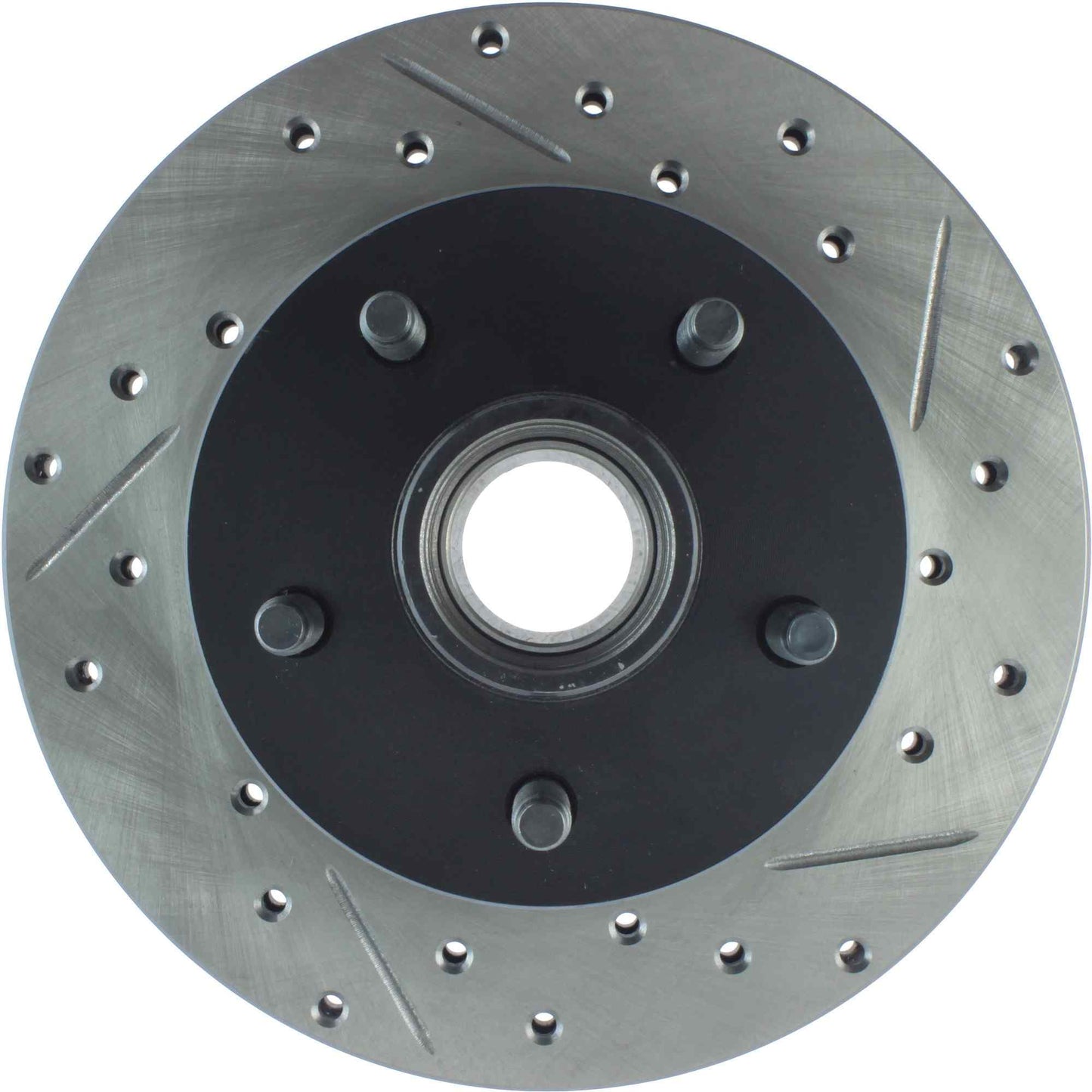 StopTech Sport Drilled/Slotted Brake Rotor; Front Left