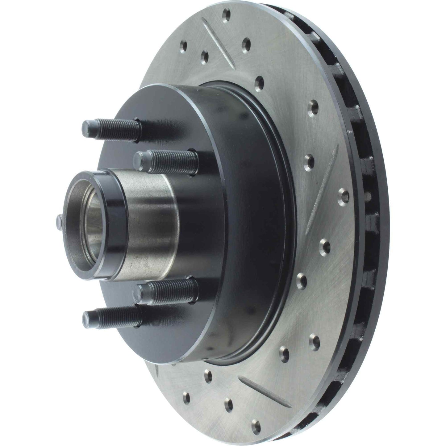 StopTech Sport Drilled/Slotted Brake Rotor; Front Left