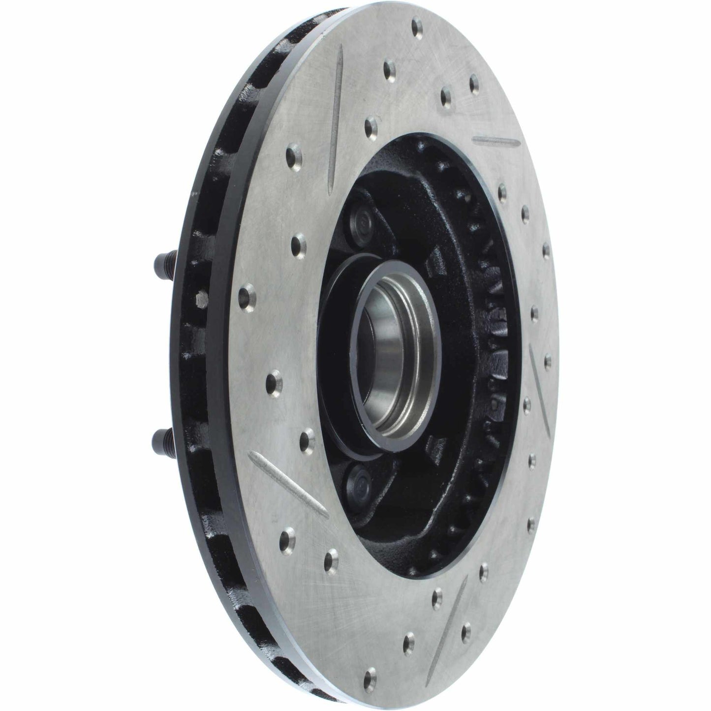 StopTech Sport Drilled/Slotted Brake Rotor; Front Left