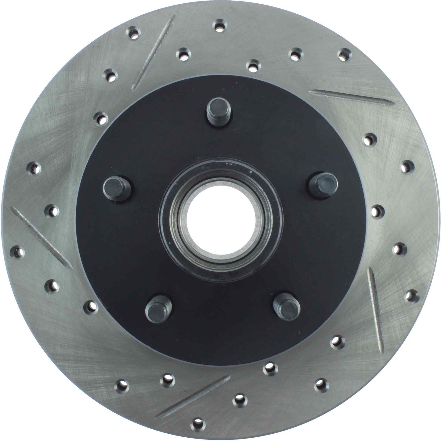 StopTech Sport Drilled/Slotted Brake Rotor; Front Right