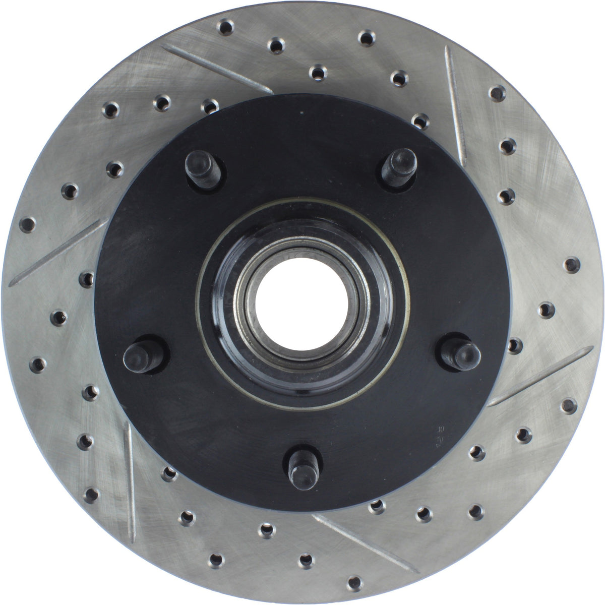 StopTech Sport Drilled/Slotted Brake Rotor; Front Left