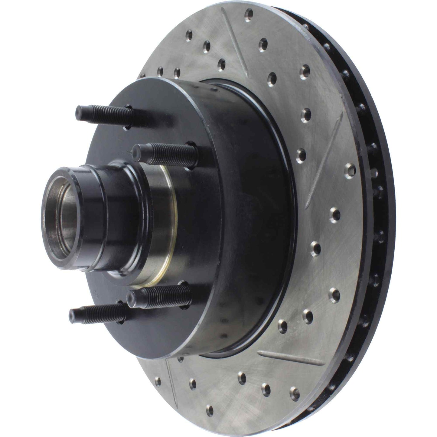 StopTech Sport Drilled/Slotted Brake Rotor; Front Left