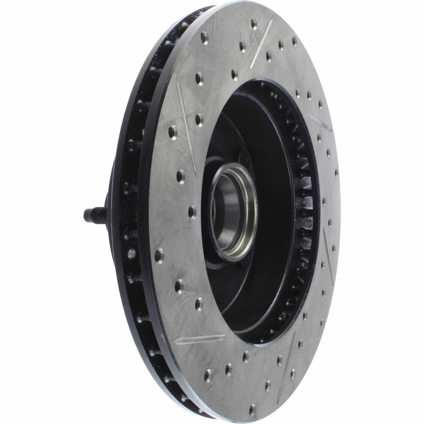 StopTech Sport Drilled/Slotted Brake Rotor; Front Left