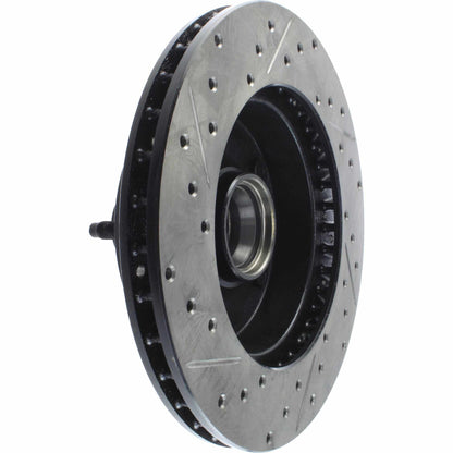 StopTech Sport Drilled/Slotted Brake Rotor; Front Left