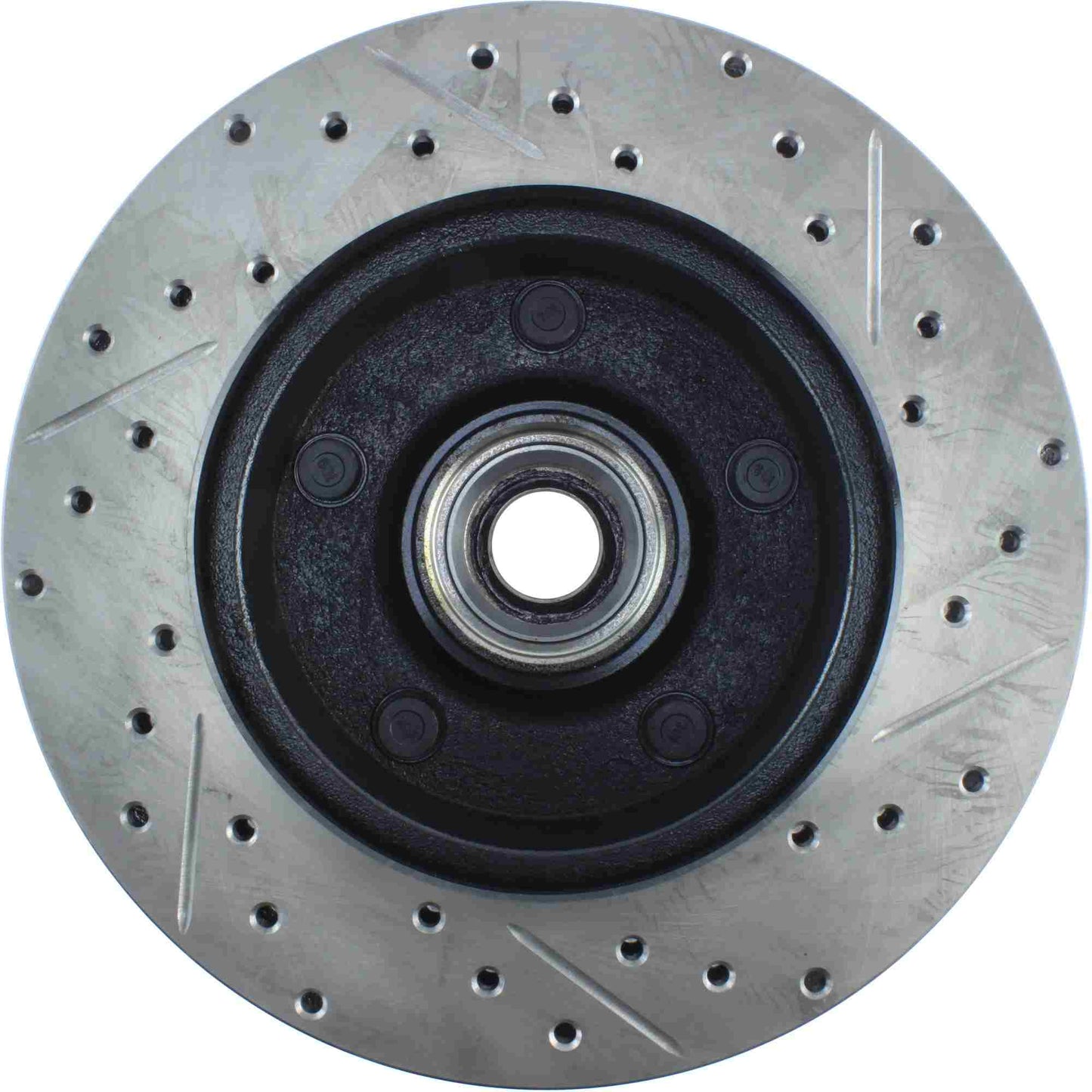 StopTech Sport Drilled/Slotted Brake Rotor; Front Right