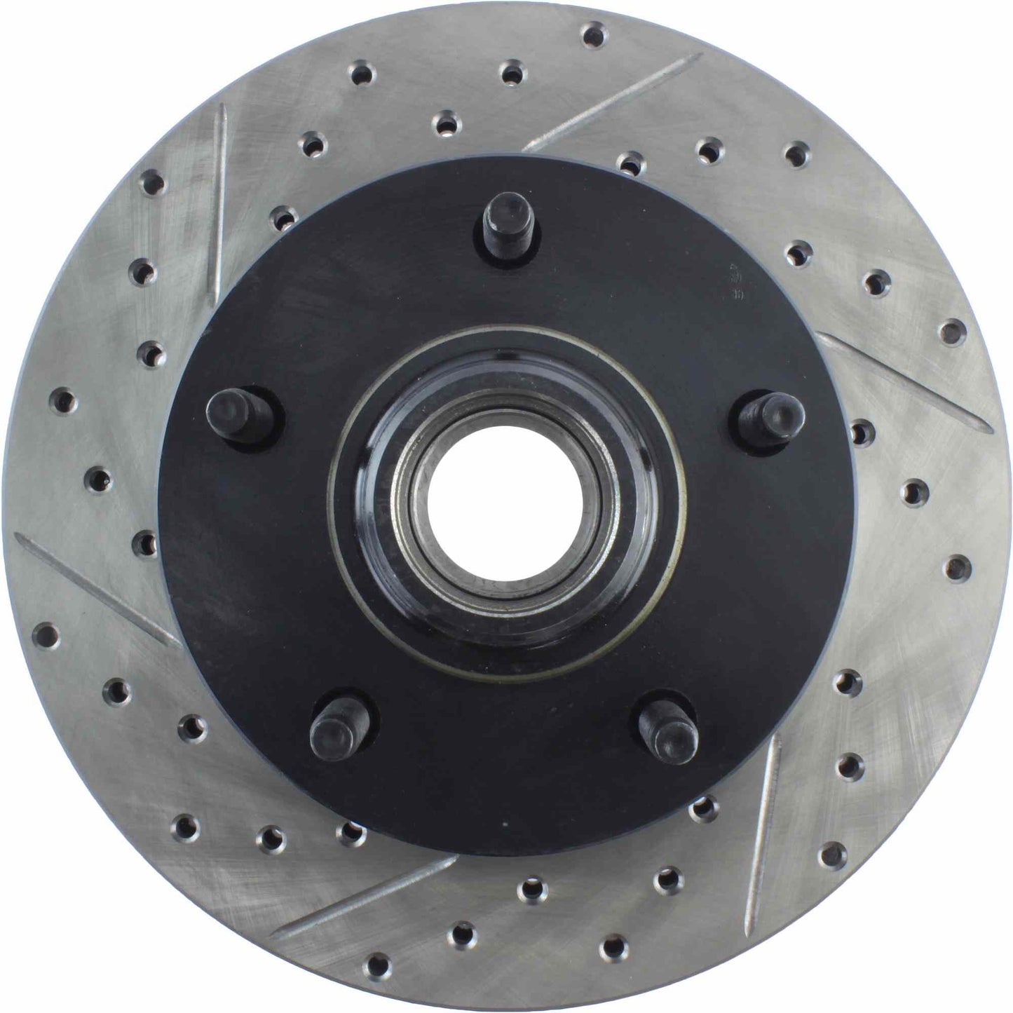StopTech Sport Drilled/Slotted Brake Rotor; Front Right