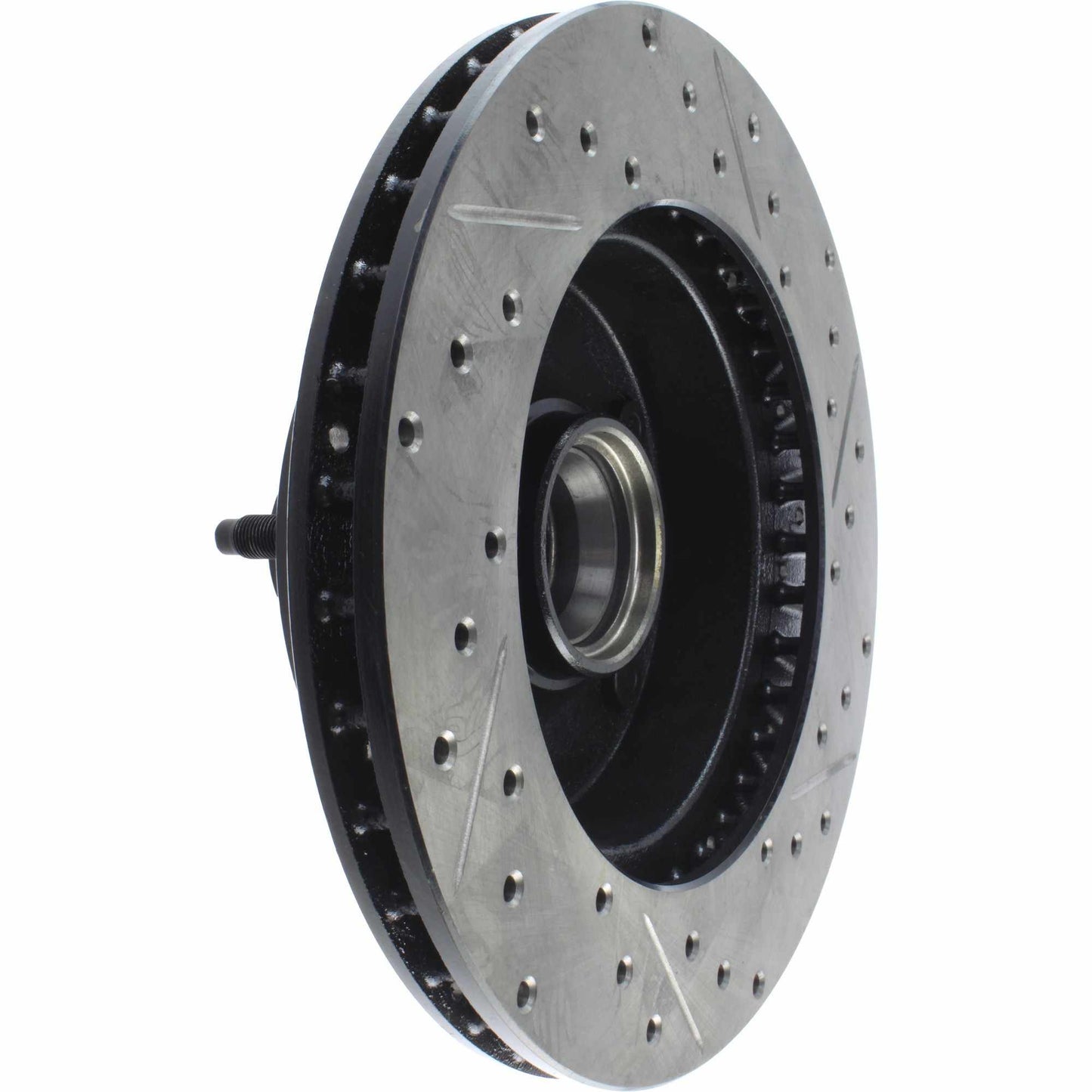 StopTech Sport Drilled/Slotted Brake Rotor; Front Right
