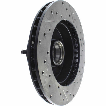 StopTech Sport Drilled/Slotted Brake Rotor; Front Right