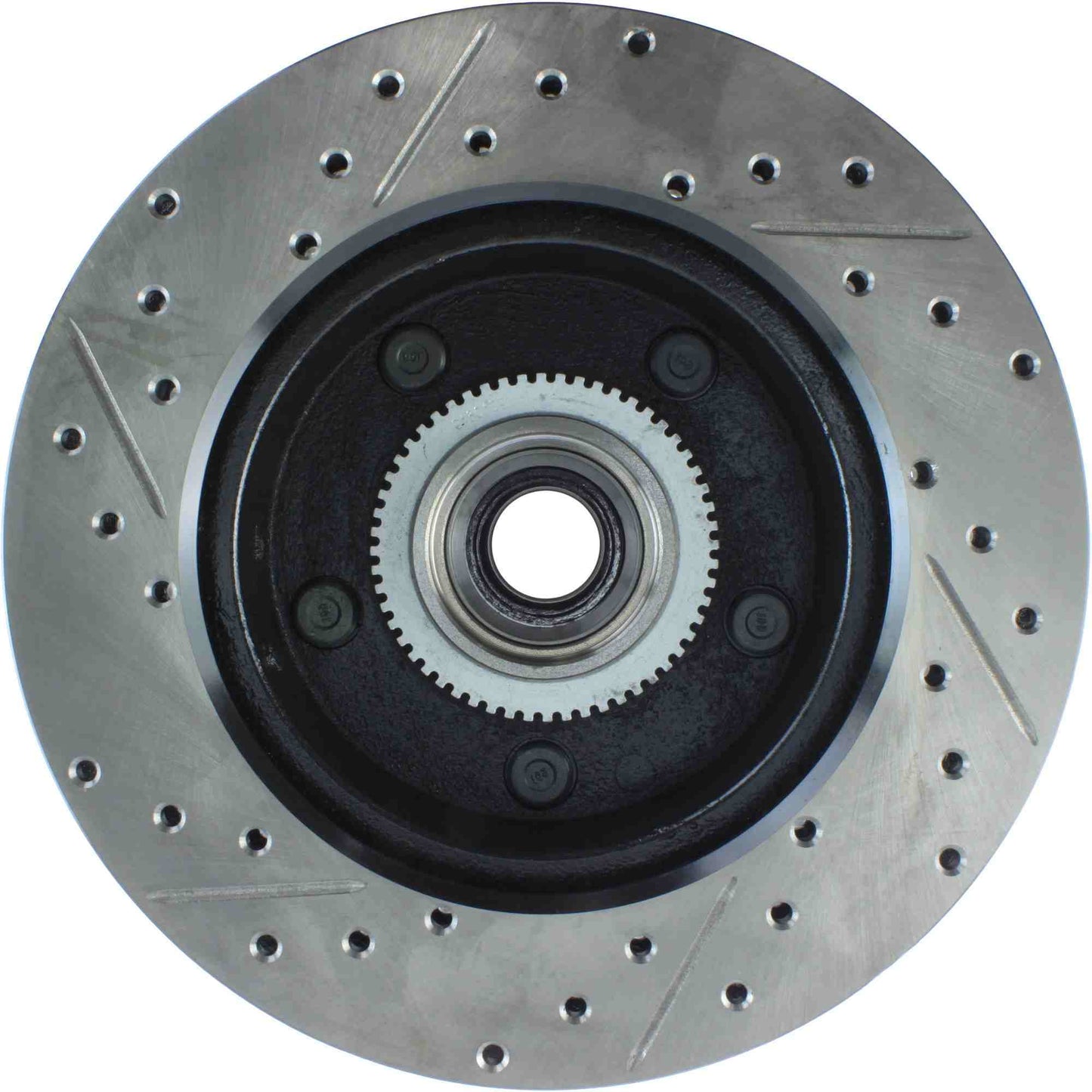 StopTech Sport Drilled/Slotted Brake Rotor; Front Left