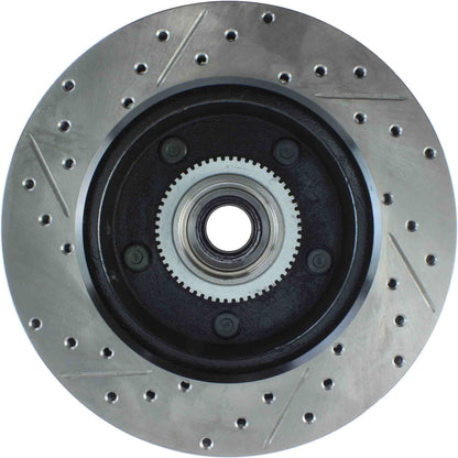 StopTech Sport Drilled/Slotted Brake Rotor; Front Left