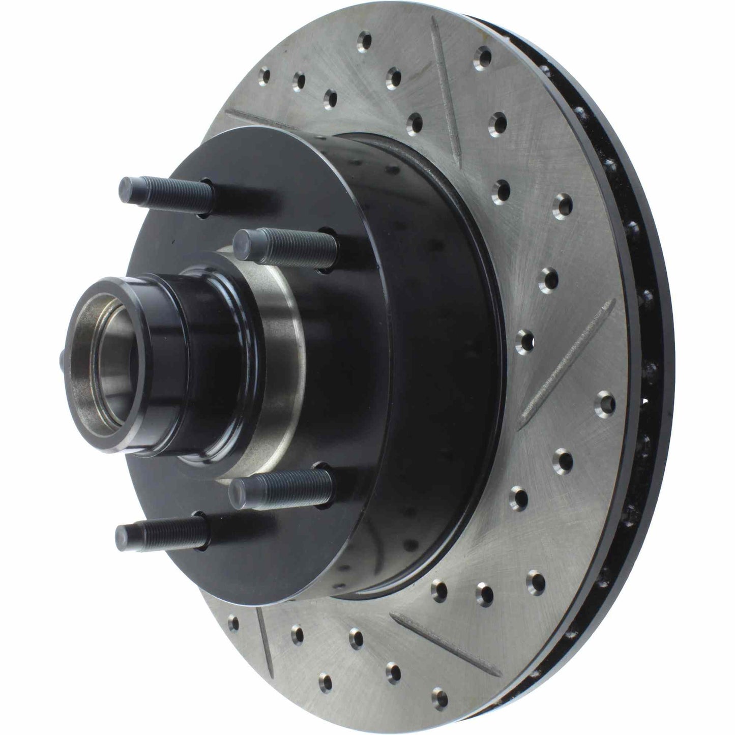StopTech Sport Drilled/Slotted Brake Rotor; Front Left