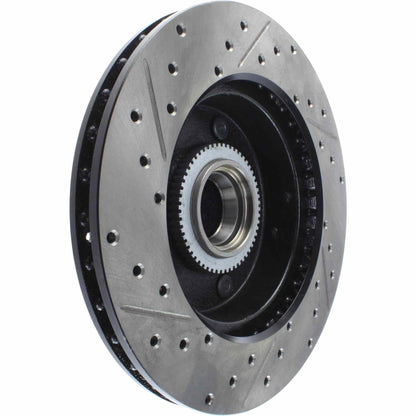 StopTech Sport Drilled/Slotted Brake Rotor; Front Left