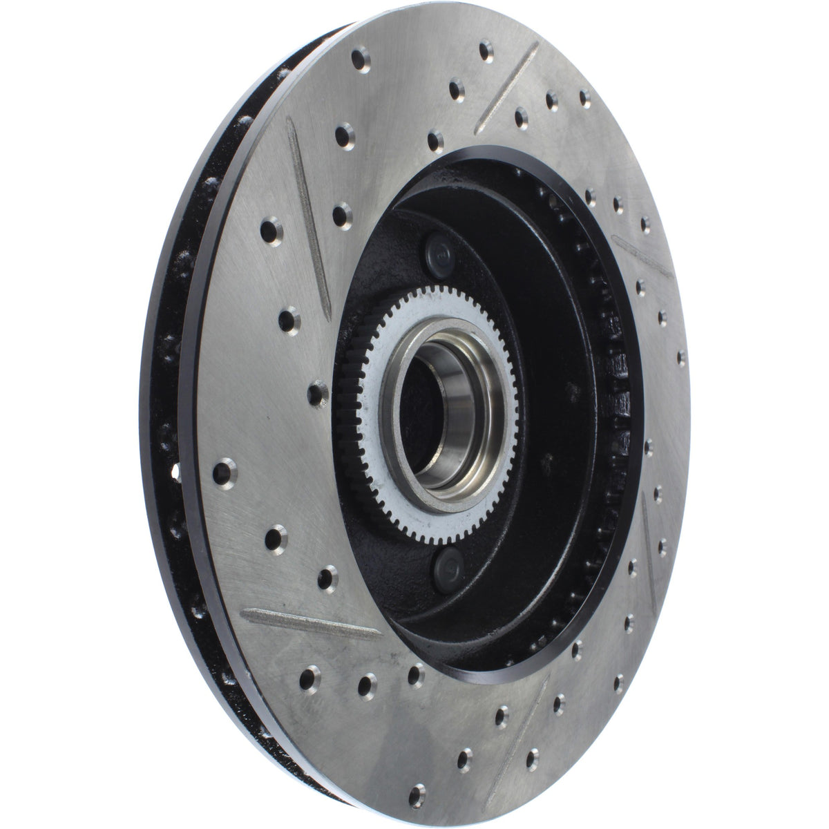 StopTech Sport Drilled/Slotted Brake Rotor; Front Left
