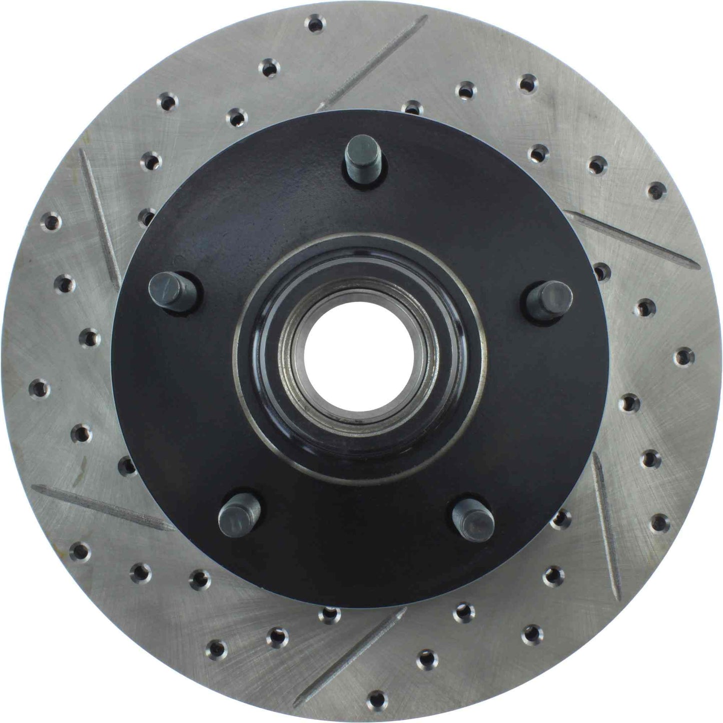 StopTech Sport Drilled/Slotted Brake Rotor; Front Right