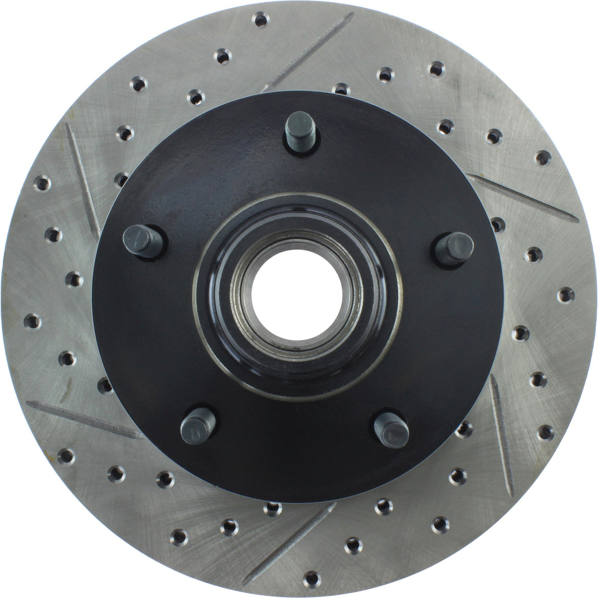 StopTech Sport Drilled/Slotted Brake Rotor; Front Right