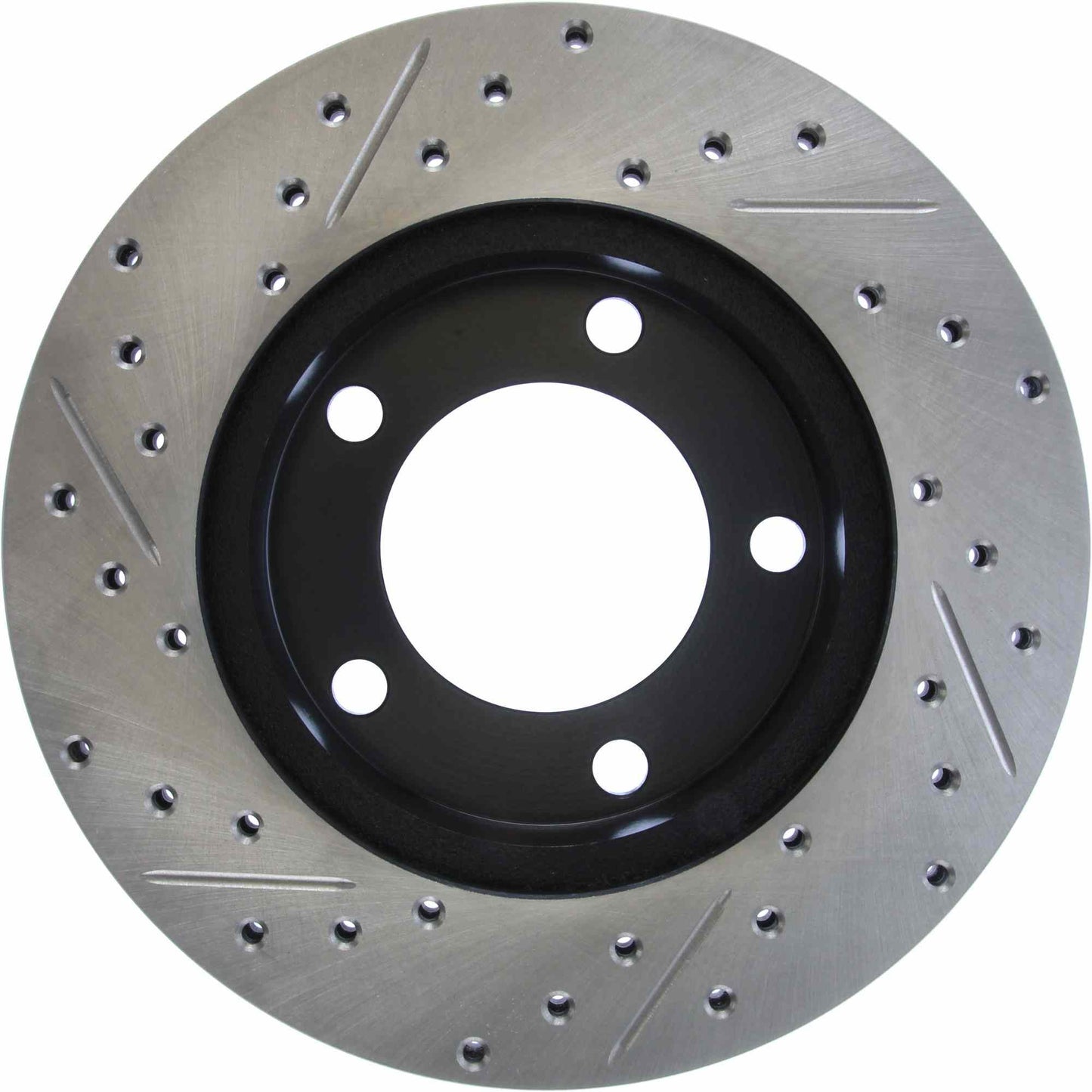 StopTech Sport Drilled/Slotted Brake Rotor; Front Left