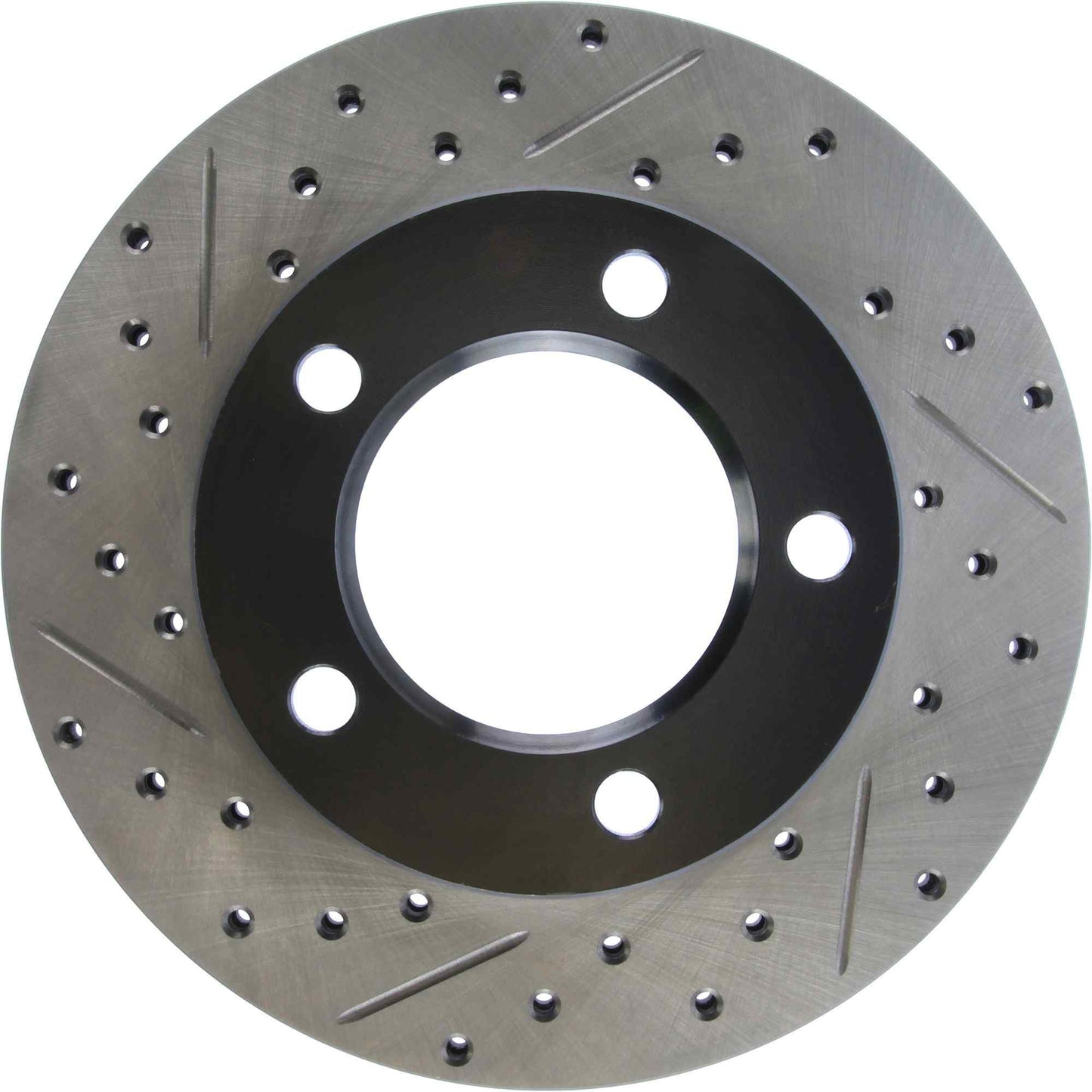 StopTech Sport Drilled/Slotted Brake Rotor; Front Right
