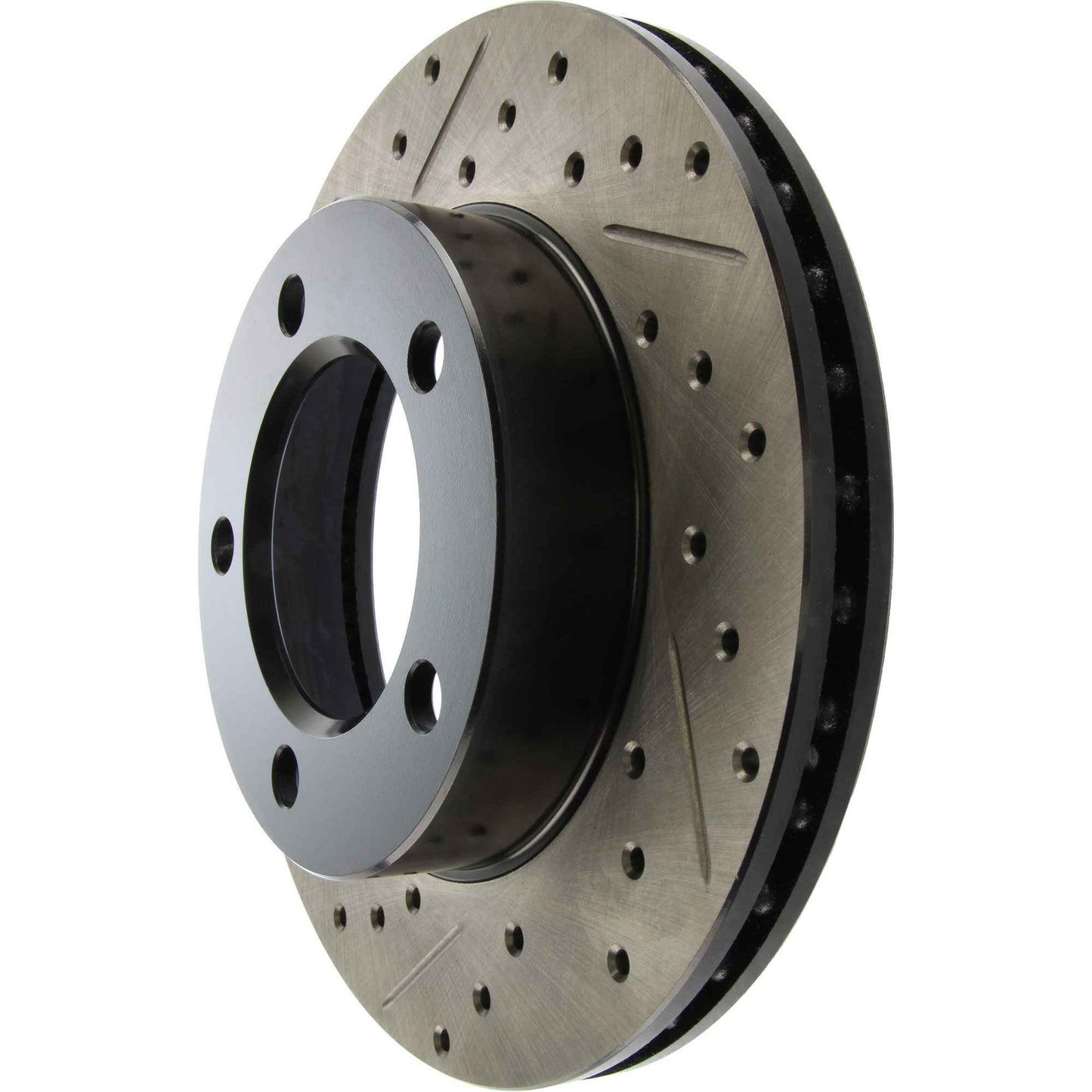 StopTech Sport Drilled/Slotted Brake Rotor; Front Right