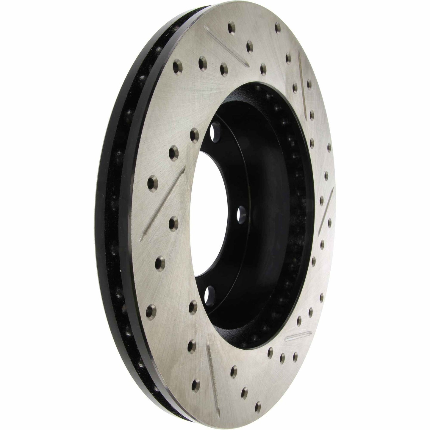 StopTech Sport Drilled/Slotted Brake Rotor; Front Right