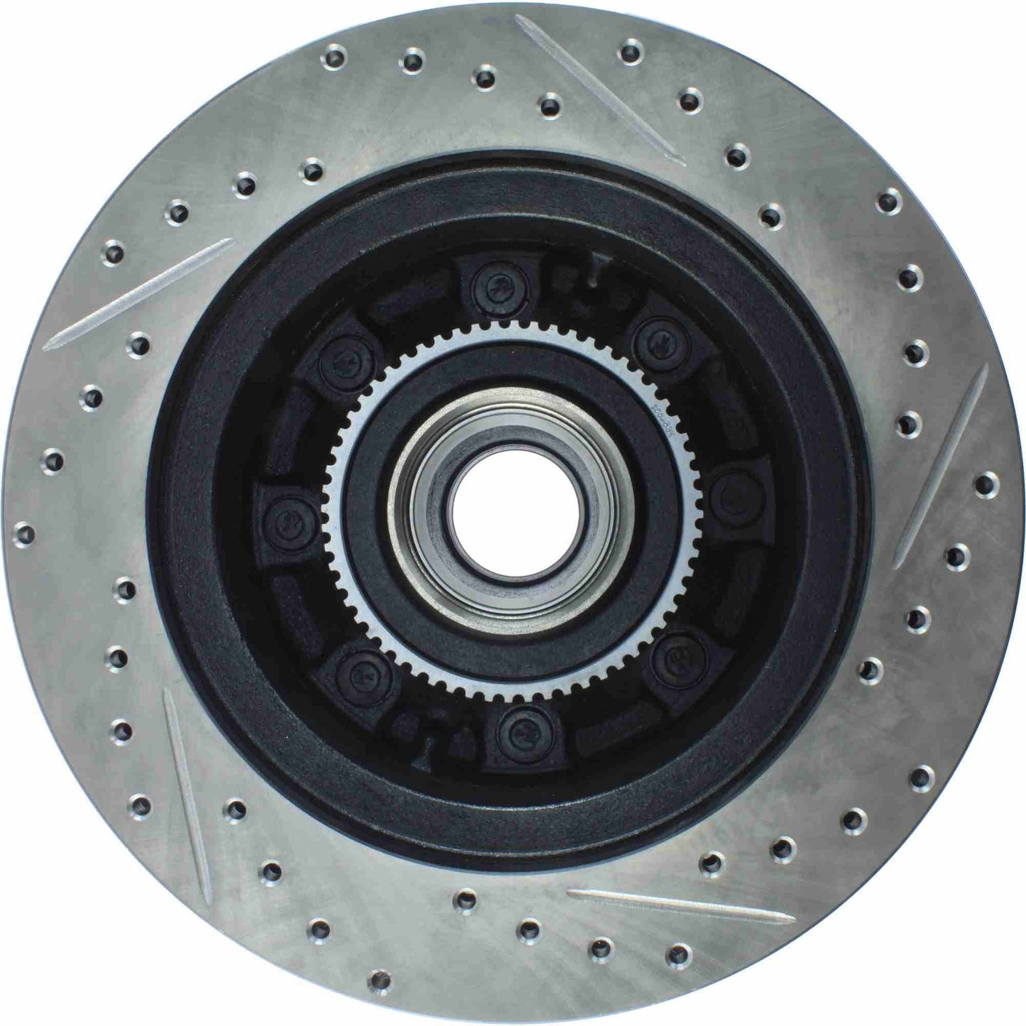 StopTech Sport Drilled/Slotted Brake Rotor; Front Left