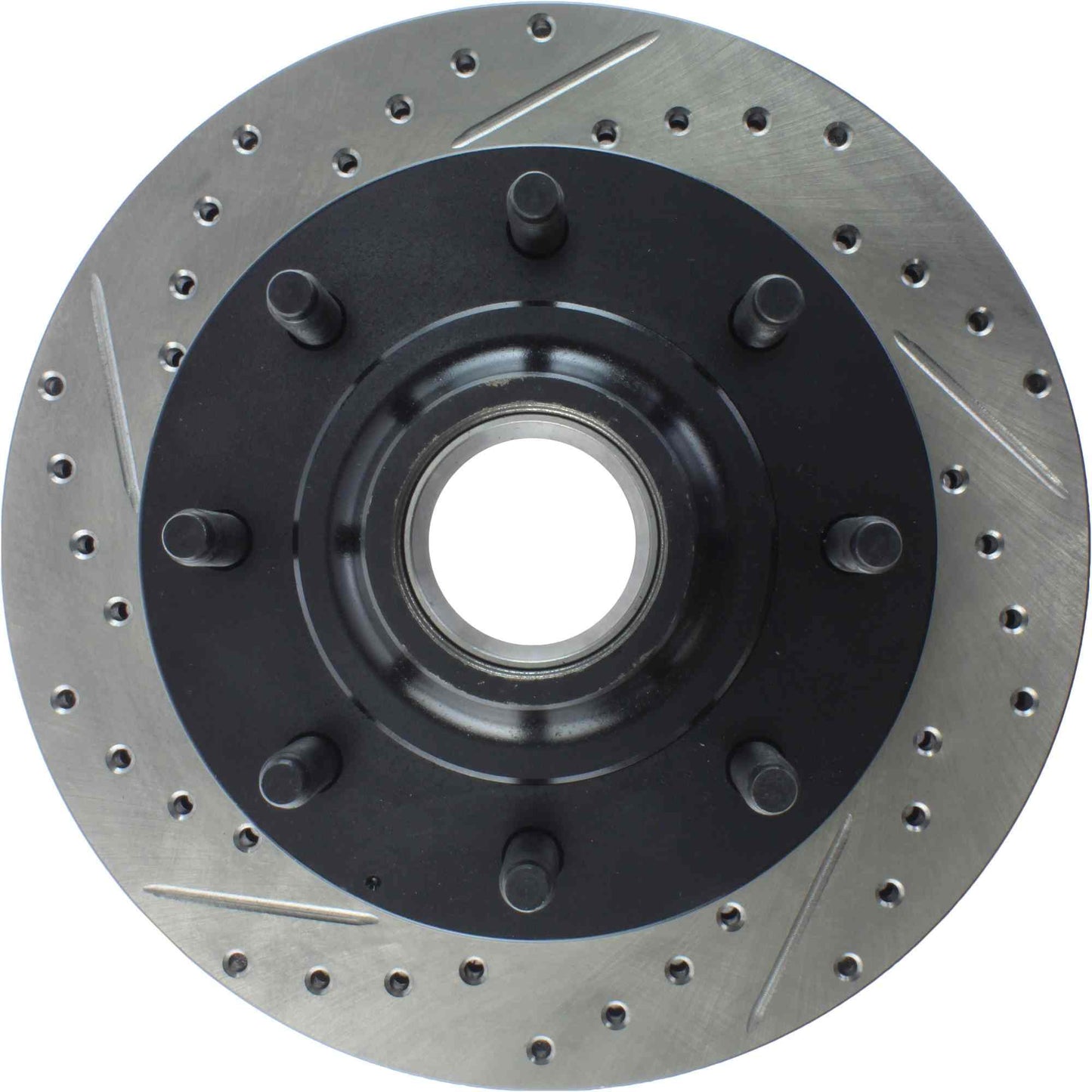 StopTech Sport Drilled/Slotted Brake Rotor; Front Left