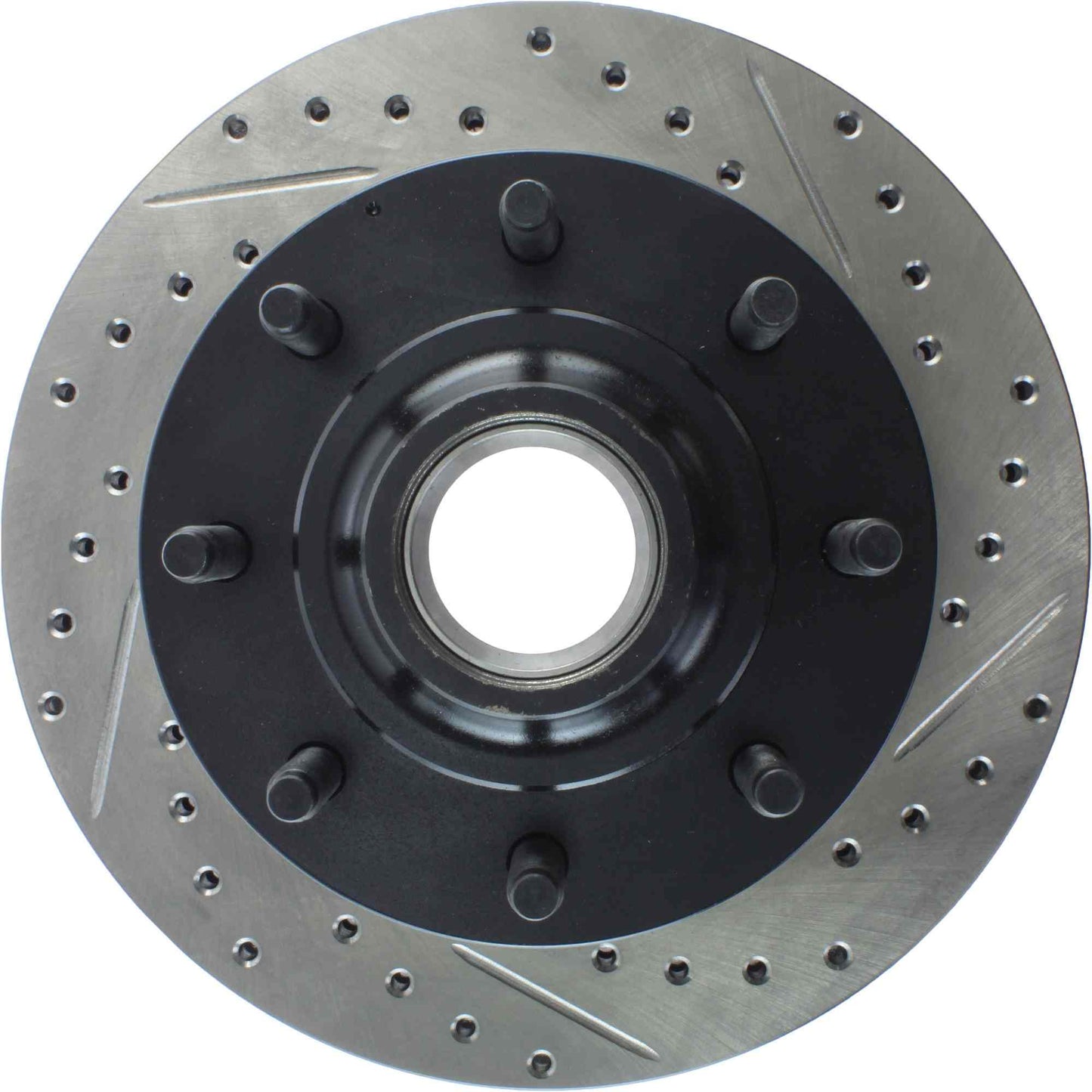 StopTech Sport Drilled/Slotted Brake Rotor; Front Right